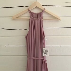 Long High Neck Bridesmaid Dress